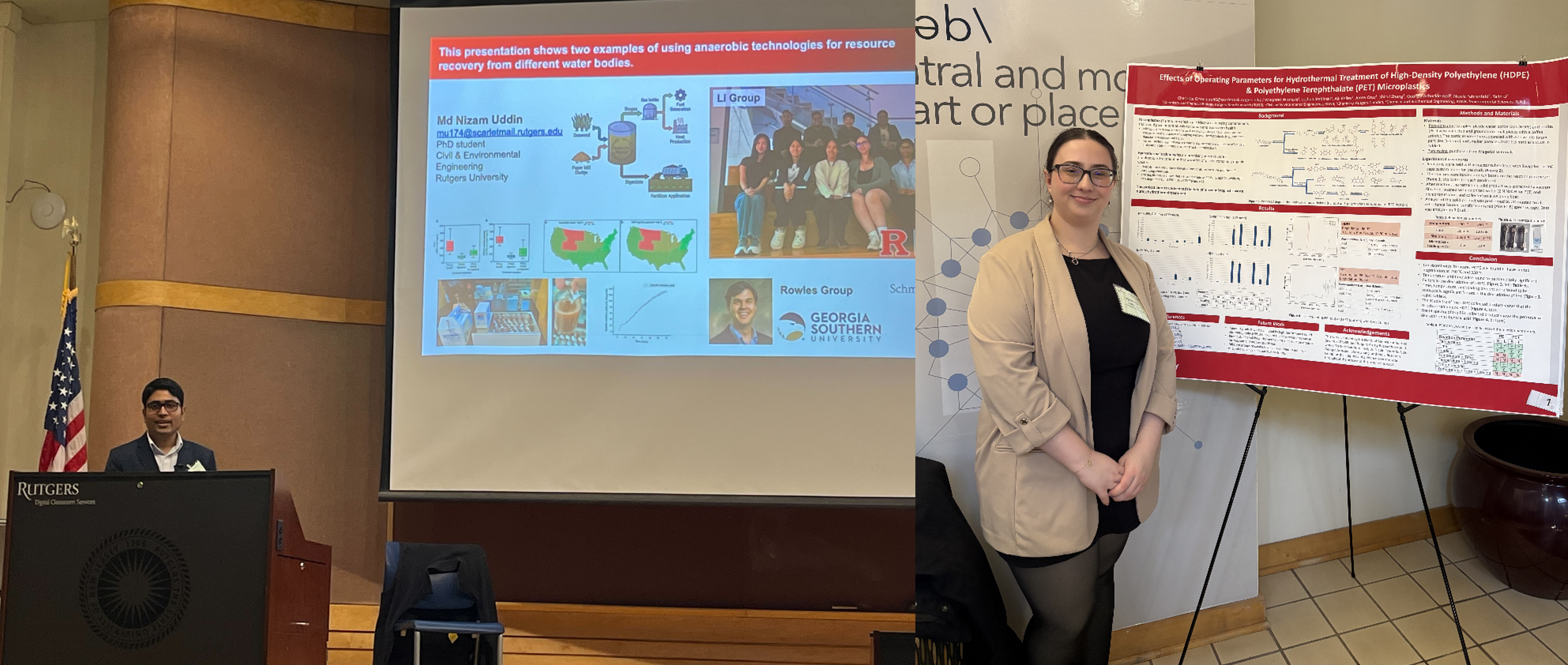 Nizam and Charlotte at the symposium